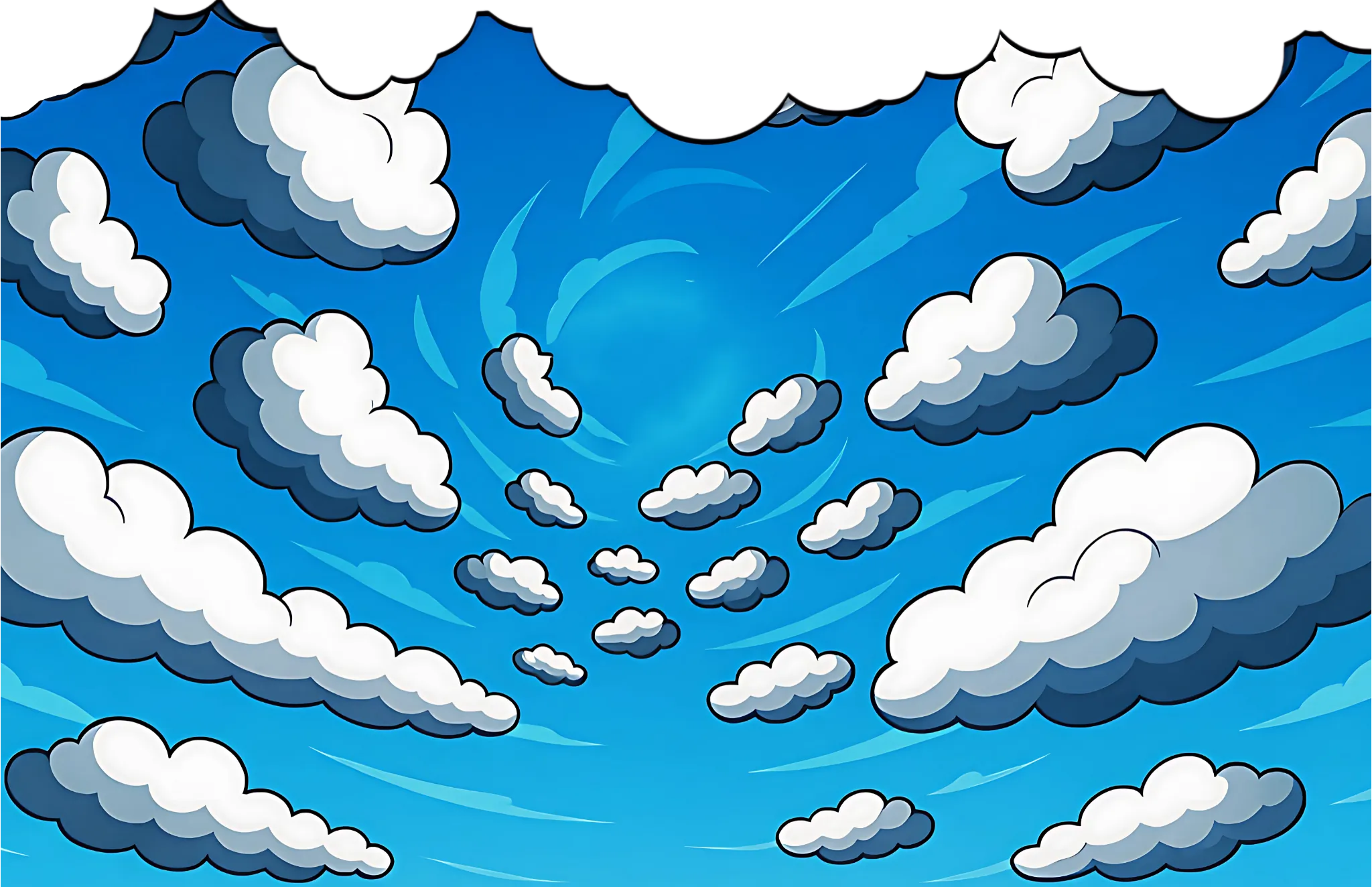Clouds with transition